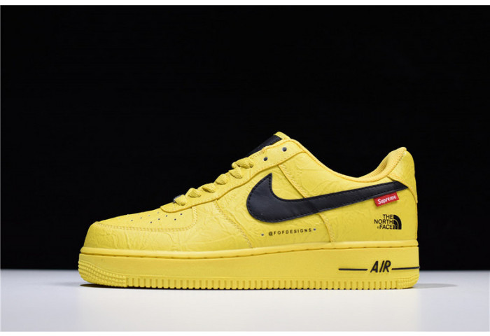 Supreme x The North Face x Nike Air Force 1 YELLOW AR3066-400