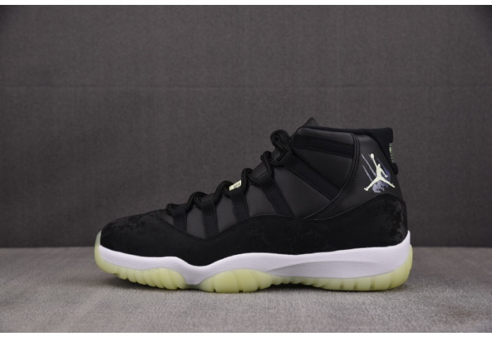 Air Jordan 11 Retro Black Barely Volt- IB1378-001