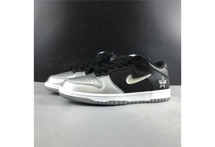 Nike SB Dunk Low Supreme Jewel Swoosh Silver-CK3480-001