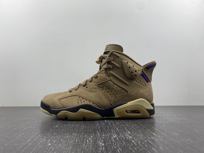 jordan 6 retro gore-tex brown kelp-fd1643-300