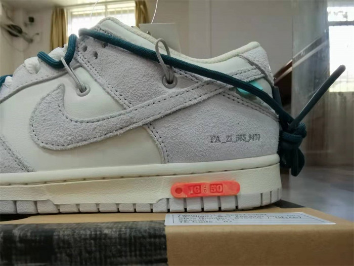 o-w x dunk low “16 of 50” dj0950-111