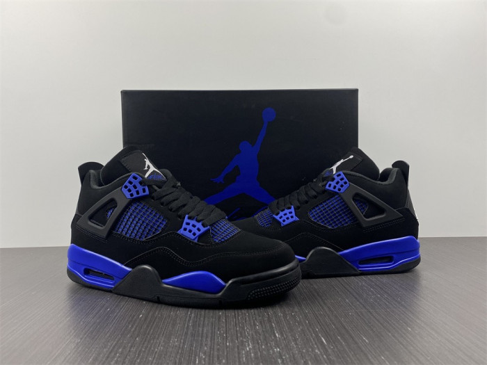 air jordan 4 black and bule ct8527-018