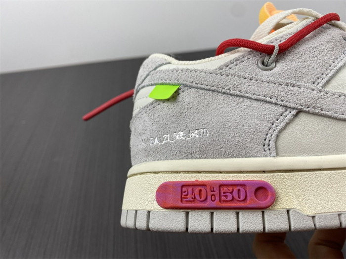 o-w x dunk low “40 of 50” dj0950-103