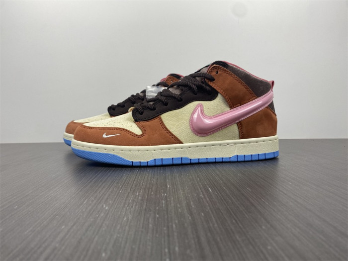 nike sb dunk canvas/mid soft pink-burnt brown dj1173-700