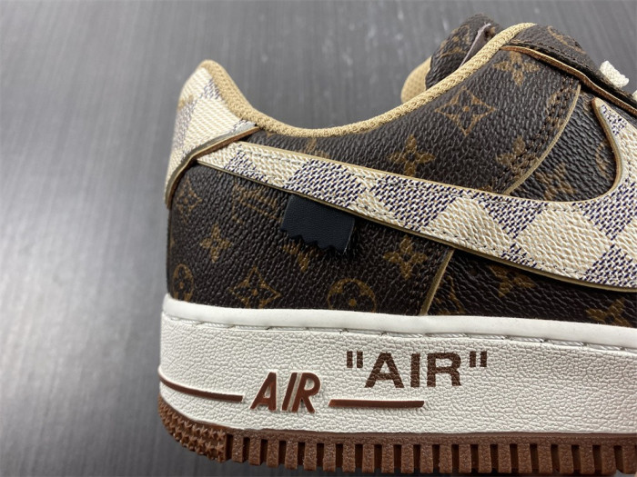nike air force 1 low l**is V*t*n monogram brown damier azur-6a8pyl-001