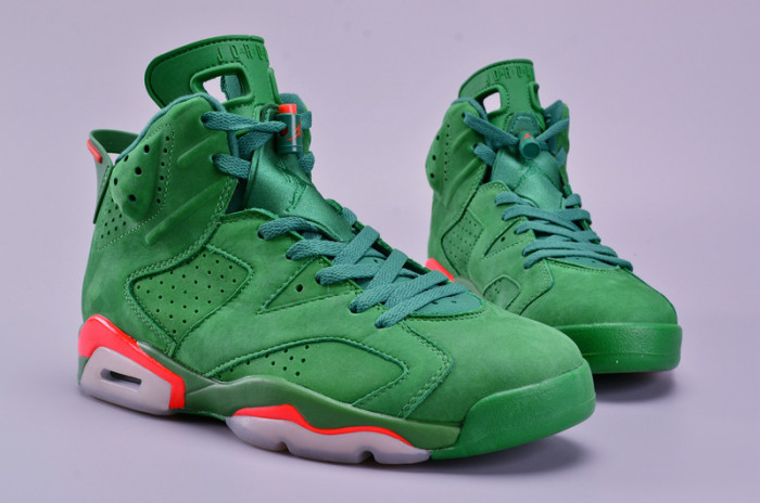 air jordan 6 retro nrg g8rd "gatorade" pine green mens aj5986-335