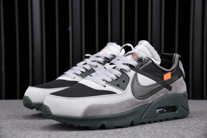 o-w nike air max 90 grey aa7293-002