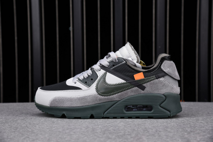 o-w nike air max 90 grey aa7293-002