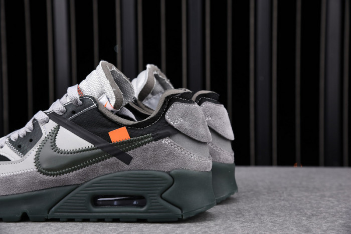 o-w nike air max 90 grey aa7293-002