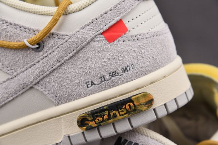 o-w x dunk low “37 of 50” dj0950-105