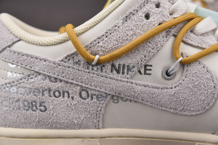 o-w x dunk low “37 of 50” dj0950-105