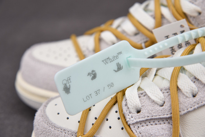 o-w x dunk low “37 of 50” dj0950-105