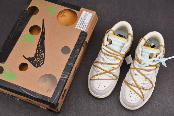 o-w x dunk low “37 of 50” dj0950-105