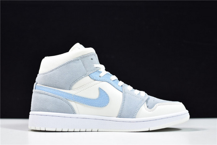 airjordan 1 mid mixed textures blue da4666-100