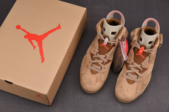 travis scott x air jordan 6 “british khaki ” dh0690-200