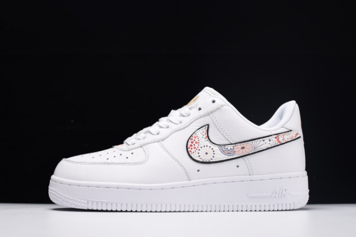 nike air force 1 ''07 lny qs casual shoes lunar new year white ao9381-100