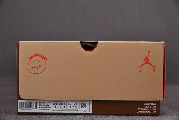 travis scott x air jordan 6 “british khaki ” dh0690-200