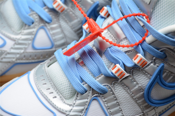 o-w x nike air rubber dunk “university blue” cu6015-100