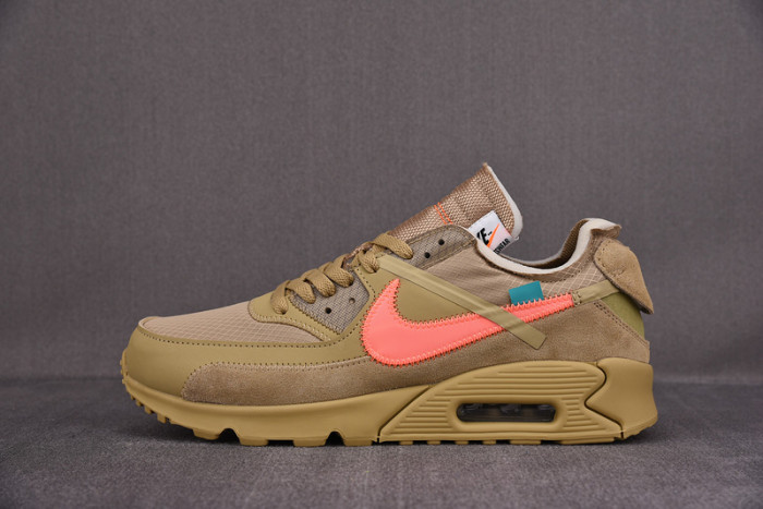 o-w nike air max 90 desert ore aa7293-200