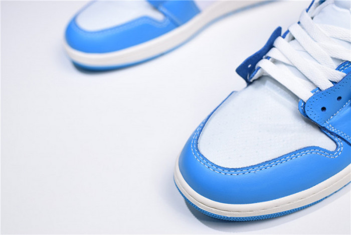 o-w air jordan 1 powder blue unc aq0818-148