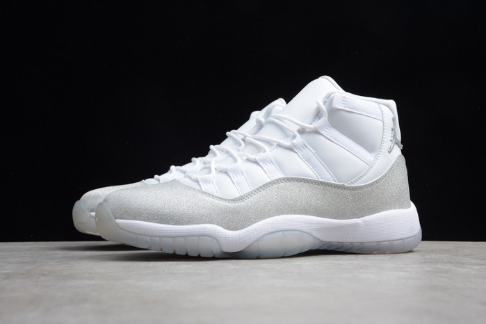 air jordan 11 white metallic silver vast grey ar0715-100