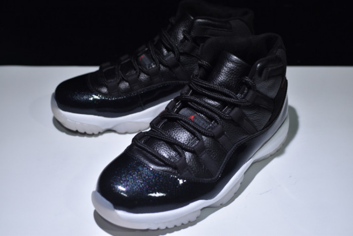 jordan 11 retro bp "72-10" black 378037-002