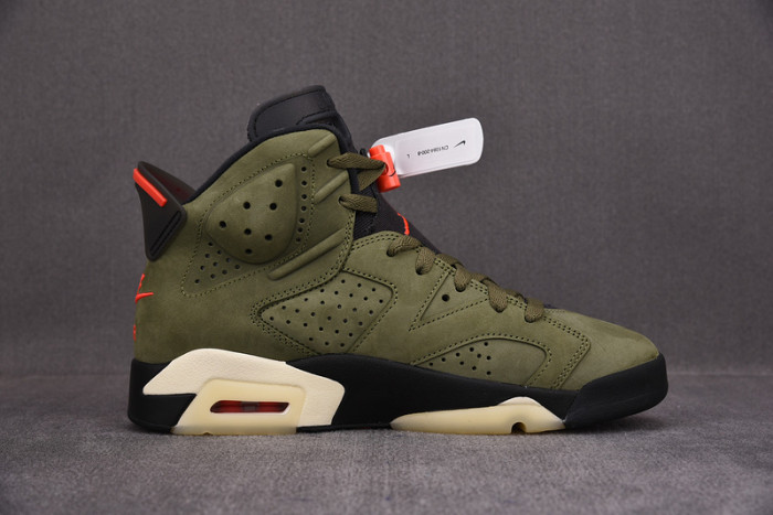 travis scott air jordan 6 medium olive cactus jack cn1084-200
