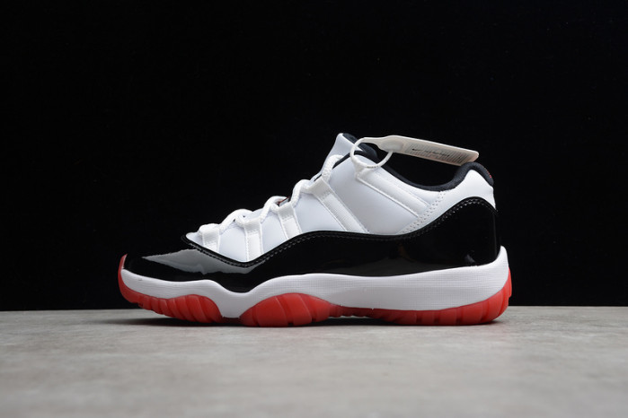 air jordan 11 low white bred av2187-160