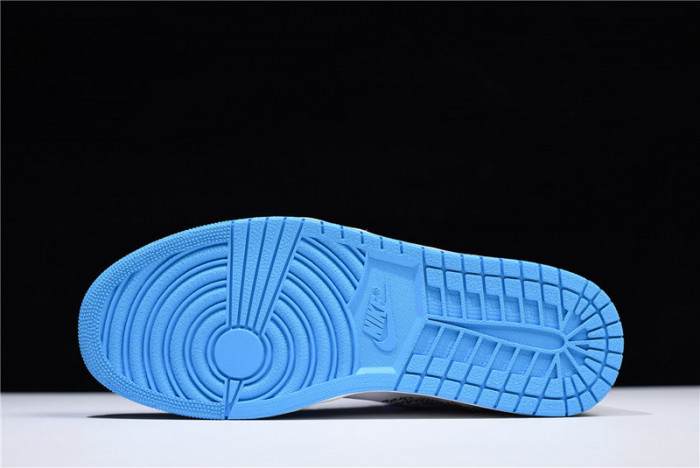 o-w air jordan 1 powder blue unc aq0818-148