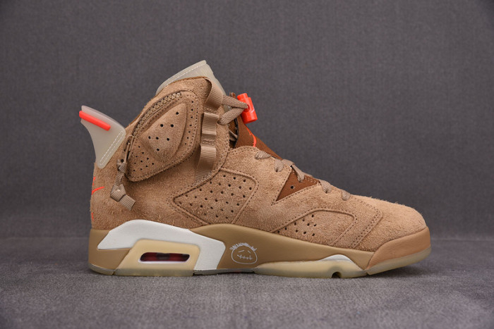 travis scott x air jordan 6 “british khaki ” dh0690-200