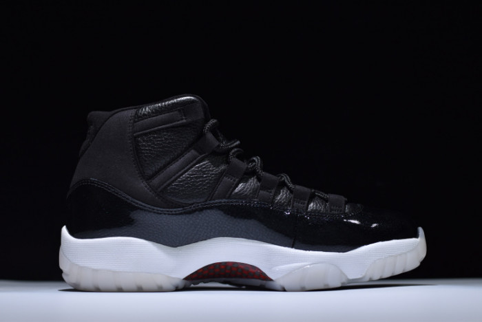 jordan 11 retro bp "72-10" black 378037-002