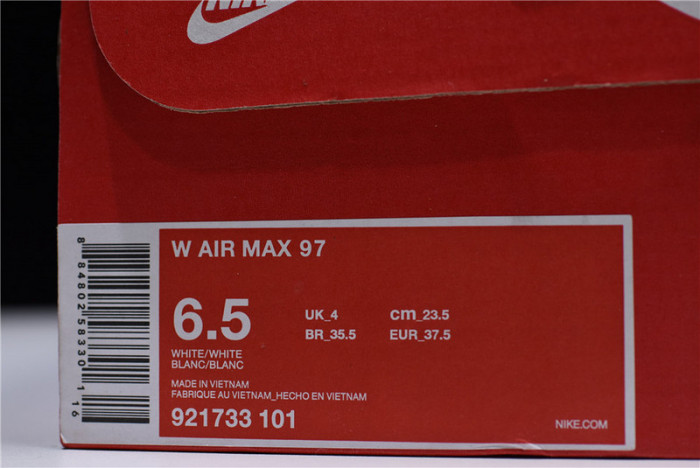 nike womens air max 97 white-orange flower 921733-101