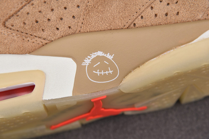 travis scott x air jordan 6 “british khaki ” dh0690-200