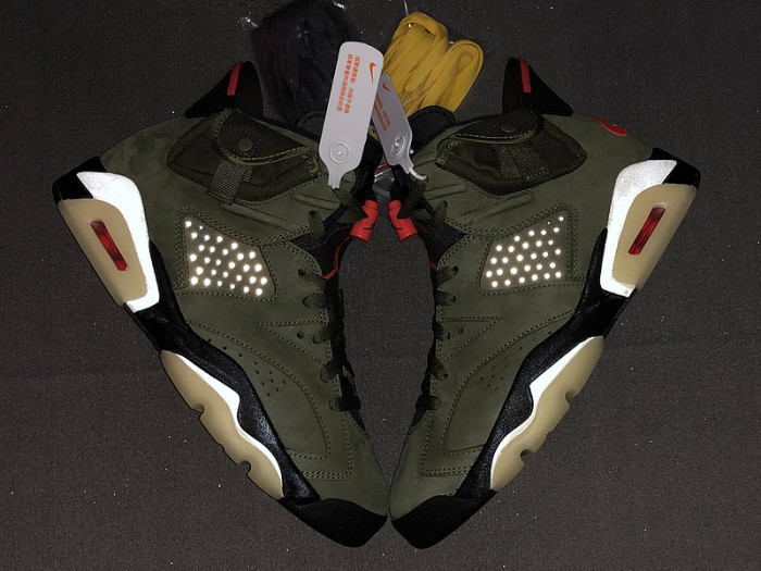 travis scott air jordan 6 medium olive cactus jack cn1084-200