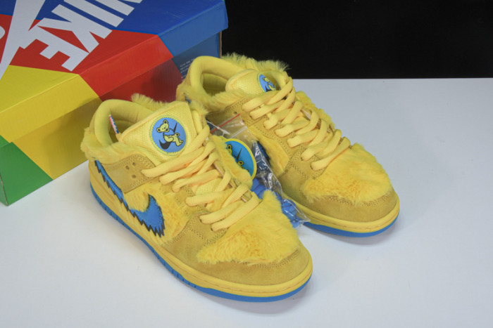 nike sb dunk low grateful dead bears opti yellow-cj5378-700