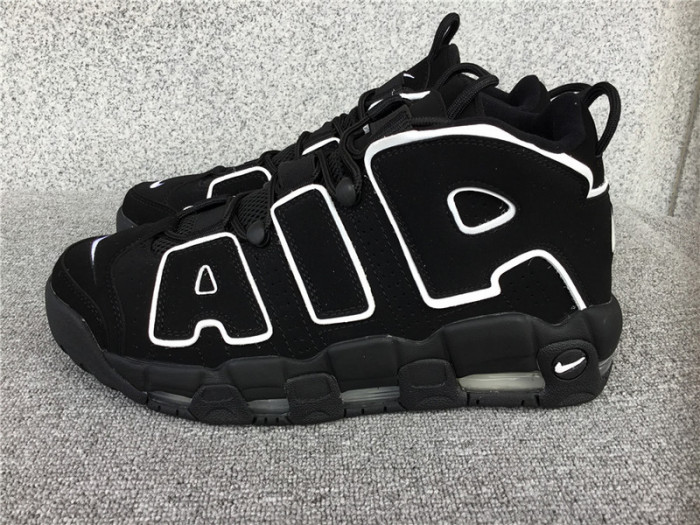 nike air more uptempo black white 414962-002