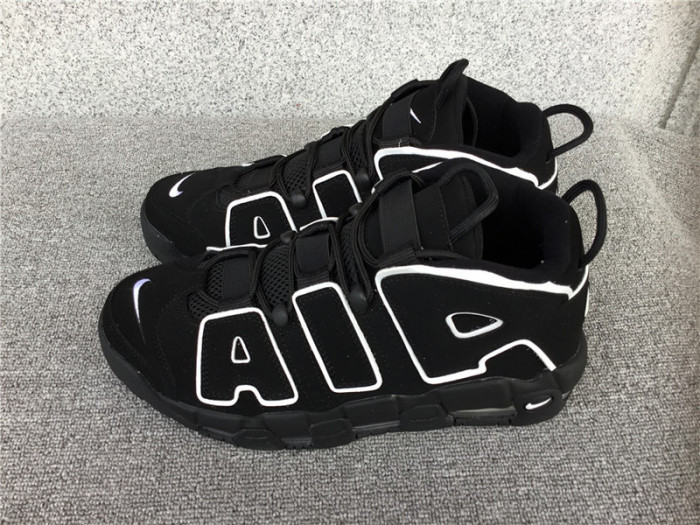 nike air more uptempo black white 414962-002