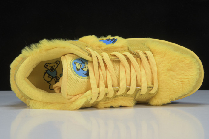 nike sb dunk low grateful dead bears opti yellow-cj5378-700