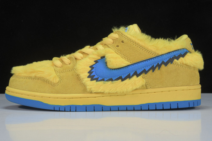 nike sb dunk low grateful dead bears opti yellow-cj5378-700