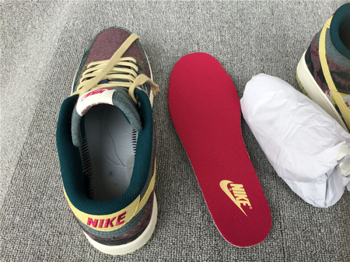 nike dunk low lemon wash multi-color cz9747-900