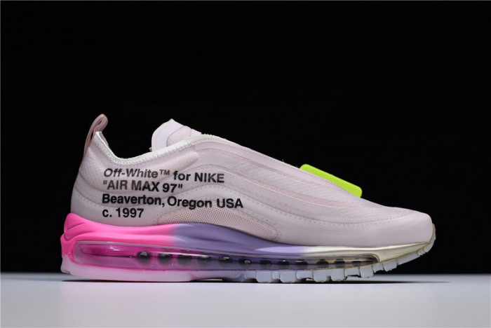 o-w nike air max 97 rose aj4585-600