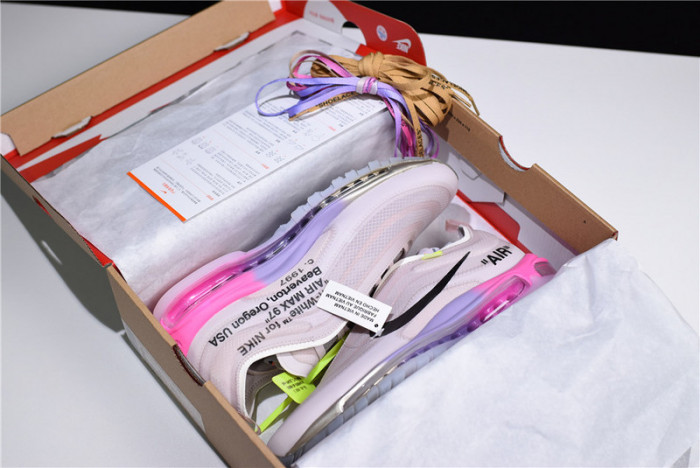 o-w nike air max 97 rose aj4585-600