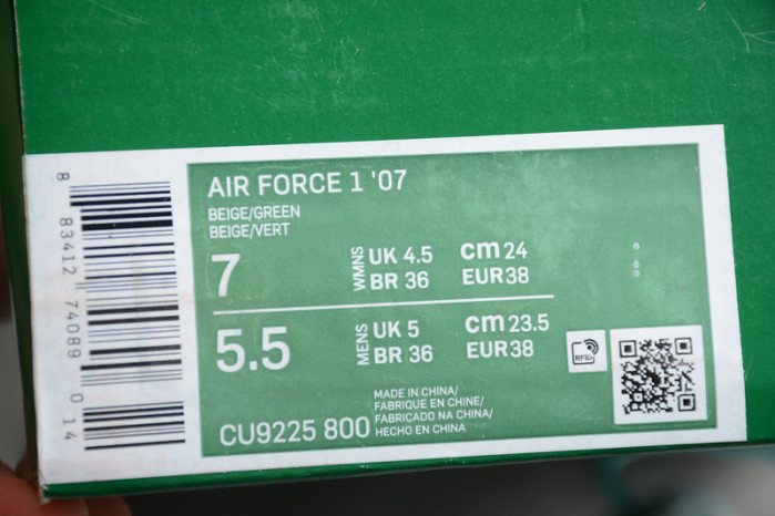 air force 1 green low-cu9225-800