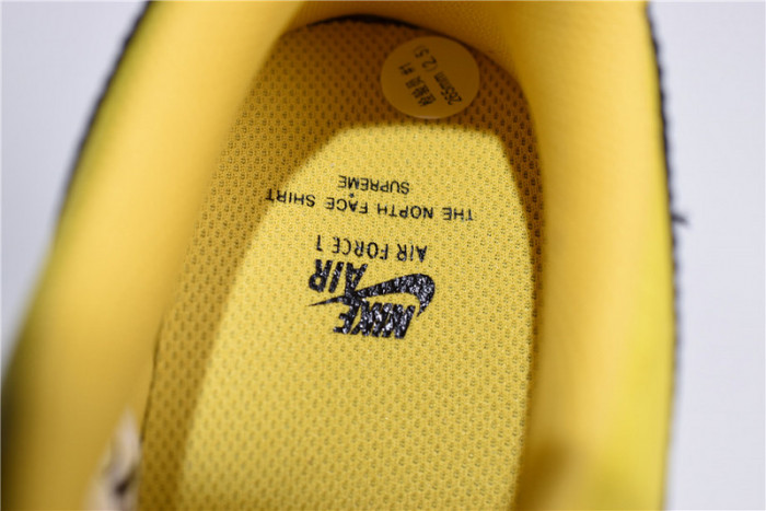 Supreme x The North Face x Nike Air Force 1 YELLOW AR3066-400