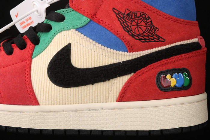 air jordan 1 mid blue the great cu2805-100