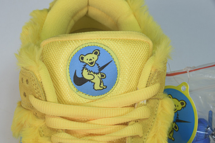 nike sb dunk low grateful dead bears opti yellow-cj5378-700