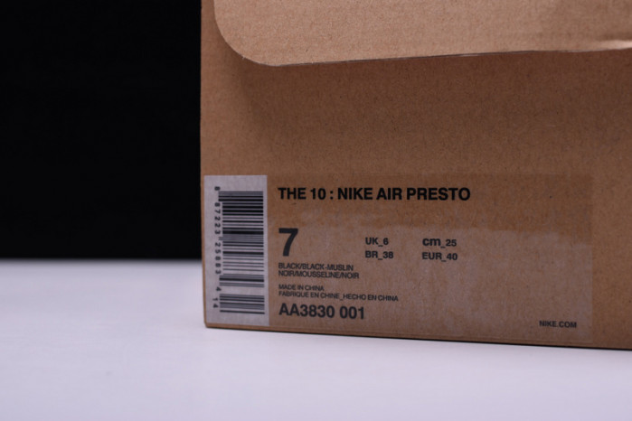 nike the 10: air presto "o-w" - aa3830 001