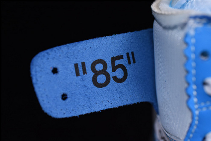 o-w air jordan 1 powder blue unc aq0818-148