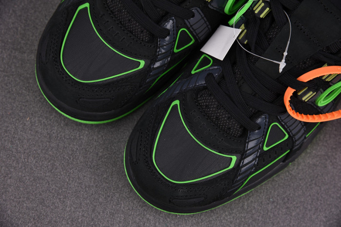o-w x nike air rubber dunk “green strike” cu6015-001
