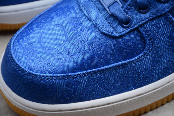 clot nike air force 1 blue silk cj5290-400